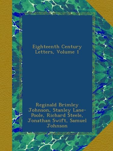 Amazon.co.jp: Eighteenth Century Letters, Volume 1 : Johnson
