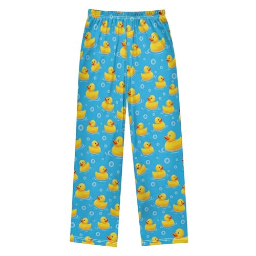 Pajama Pants Duck Bubbles Pattern Long Sleep Pants Lounge Bottoms2