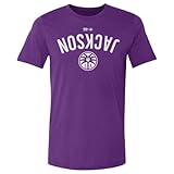 500 LEVEL Rickea Jackson Los Angeles Sparks Invert Shirt (Purple, Large)