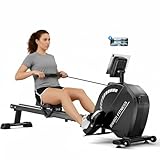Dripex Home Rowing Machine, Foldable Rower Machine, Silent Full Body Exercise Equipment, Space Saving Compact Design for Daily Indoor Fitness Training, Ideal for Home Use, Versatile Low Impact Workout