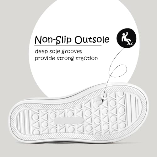 Image of K KomForme Toddler Shoes, Hook & Loop Canvas Sneakers for Boys and Girls | Slip-on, Lightweight, Comfortable