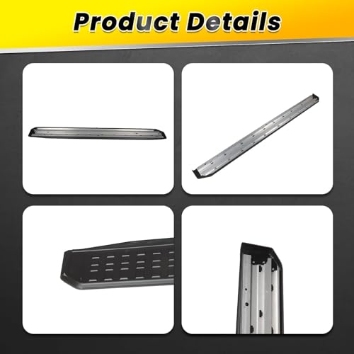 Estribos laterales de aluminio negro para Land Cruiser 2024-2025 miniatura 3