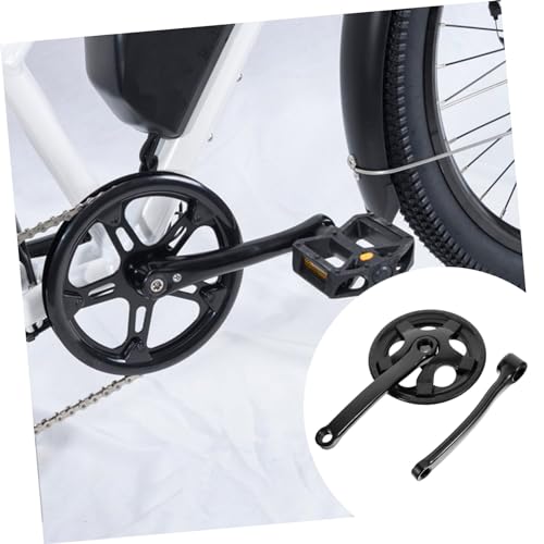Pédalier de vélo universel Toyvian avec plateau conique robuste noir - 5