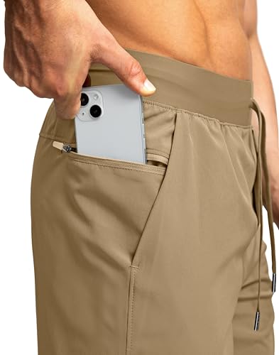 Image of Soothfeel Men's Running Shorts with Zipper Pockets 9 inch / 7 inch / 5 inch Quick Dry Eight Basketball Gym Workout Athletic Shorts