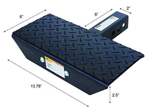 Maxxhaul 50609 Steel Hitch Step For 2" Rear Hitch Receivers, Black #TOP2