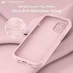 LOVE 3000 Designed for iPhone 14 Case, Premium Silicone with [Soft Anti-Scratch Microfiber Lining] Shockproof Protective Phone Case for Men Women Girls 6.1", Chalk Pink - Image 5