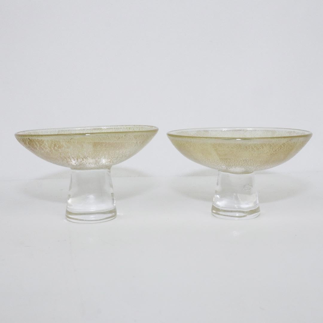 Amazon.co.jp: ガラス ぐい呑み 富山ガラス工房 盃 2客 酒杯 : ホーム