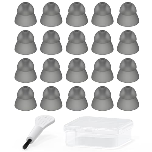 Resound Compatible Hearing Aid Domes Smoky Power Dome Ear Tips Replacement (Medium 20pcs Pack)