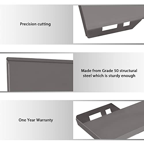 New 1/2" Skid Steer Mount Plate Quick Tach Attachment Loader Plate Compatible With Bobcat Kubota, With One Year Warranty #TOP4