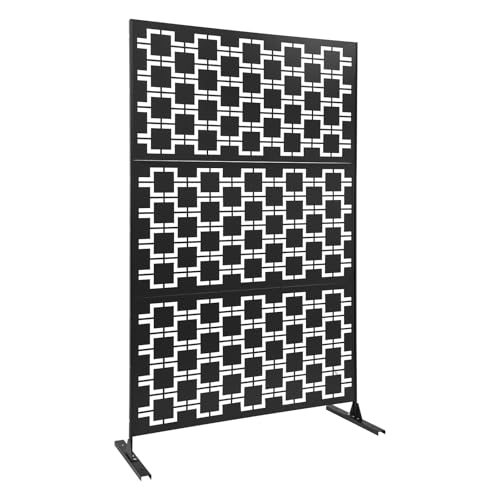 HOMEONENIC Protección visual con soporte, 120 x 40 x 190 cm, separador independiente, grosor de la placa 0,8 mm, grosor de los postes laterales 1,8 mm
