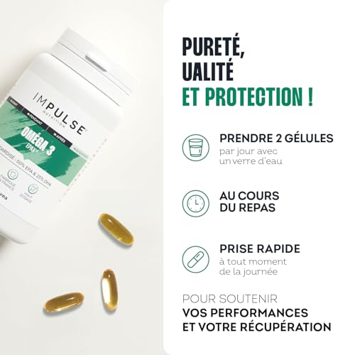 Impulse Nutrition - Oméga 3 EPAX® - 1000mg EPA, 500mg DHA - Cure 30 jours – vue 5