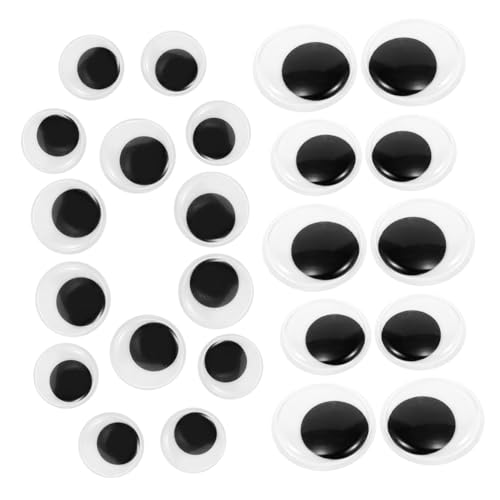 PLAFOPE Cute Round Wiggle Eyes 200pcs Eye Stickers for Crafts Sticky Googly Eyes Fun for Boys and Girls Adults