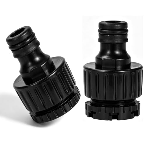 Image of 2Pcs High Pressure Hose Connector Replacement for Karcher K2 K3 K4 K5 K7 Pressure Washer, Quick-Release Coupling 6.465-031.0, Durable Plastic Adapter Fitting, Black