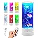 Produktbild BORDEAG Quallen Lampe, Quallen Lavalampe, Jellyfish Lamp, Quallen Aquarium Lampe, Lavalampe Mit 17 Farben 4 Lichtmodi Fernbedienung, Fantasy Quallen Lavalampe Für Büro Zuhause Deko(10.5 X 29 cm)