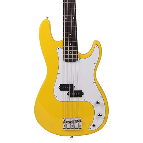 Bass Glarry GP Bass Stereo Bag Strap Pick Cable Wrench Tool Yellow - Thumbnail 5