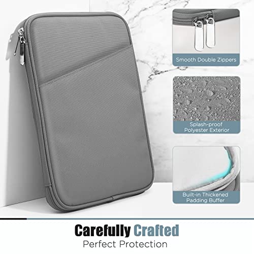 Image of TiMOVO 9-11 inch Tablet Sleeve Bag with Pocket, Dark Gray | Fits iPad 11 inch A16 2025, iPad 10.9 inch /10.2 inch, Air 11 inch 5th /4th Gen, Galaxy Tab A9+ /A11 Plus 11 inch