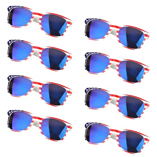 American Flag Sunglasses – Patriotic Shades for National Holidays, Parades, Parties & USA Flag Themed Celebrations