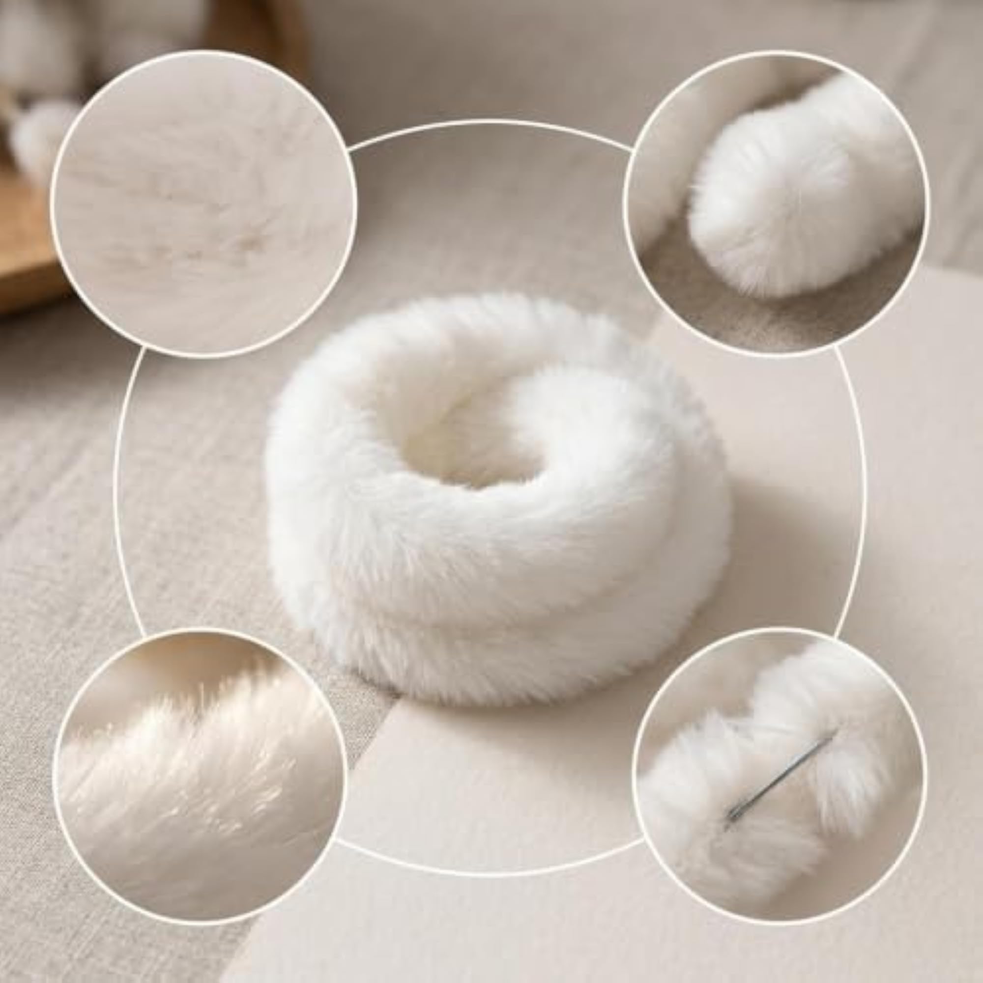 20mm Thickened Rabbit Hair Chenille Stems, DIY Craft Material
