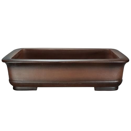 Gelasige A Flower Pots Purple Clay Handmade Purple Clay 67Cm Large Rectangular Pot Green Plant Gardening Bonsai Pot Outdoor Flower Pots