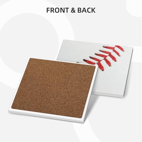 Dessous de verre céramique baseball : cadeau idéal pour passionné - 3