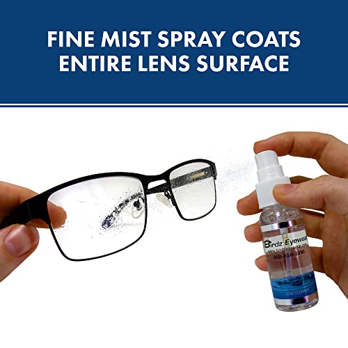 Birdz Eyeglass Sunglass Lens Cleaner Cleaning & Repair Kit Spray Cloth Tool & Key Chain - Thumbnail 4
