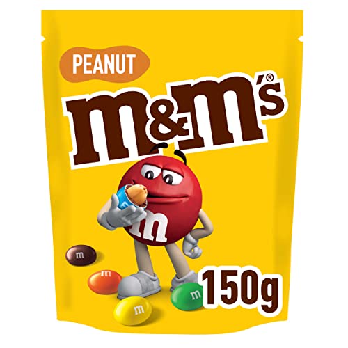 M&M'S | Peanut | Schokolinsen mit Erdnusskern | Schokolade Geschenk | Eine Packung (1 x 150g)