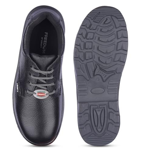 Image of Liberty Freedom SurakshaRA Men's Derby Safety Shoes: Reliable Protection with Lasting Comfort for Everyday Wear Safety Shoes for Men | Industrial Safety Shoes for Men | Safety Shoes for Men Stylish