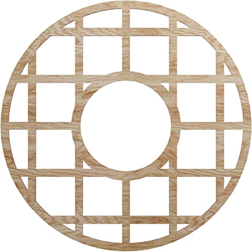 Ekena Millwork 28" OD x 10 1/8" ID x 1/4" T O'Neal Wood Fretwork Pierced Ceiling Medallion, Red Oak
