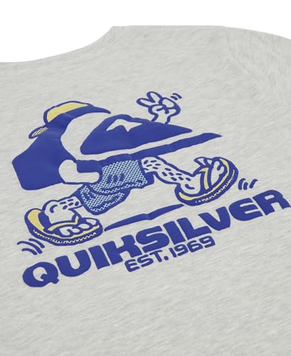 Image of Quiksilver Boys' Short Sleeve Logo Graphic T-Shirt, Soft & Comfortable, Regular Fit