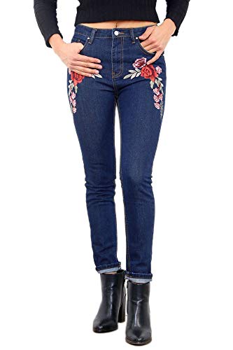Pantalon skinny femme bleu W36 jean stretch denim tendance