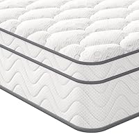 Vesgantti European Small Single Mattress 80x200cm - 10.3 Inch Hybrid Mattress with Breathable Foam and Individually Pocket Spring - Medium Firm, Classic Box Top Collection