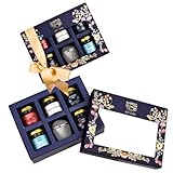 OH CHA - Tea Gift Box | Assorted Tea Gift Set with Infuser & Multiflora Honey | 4 Exquisite Whole Leaf Tea Flavors - Hibiscus Rose, Earl Grey, Detox Kahwa, Moroccan Mint | Gift for Everyone, Wedding Gift, Anniversary Gift | Diwali Gift Hamper, Festive Box