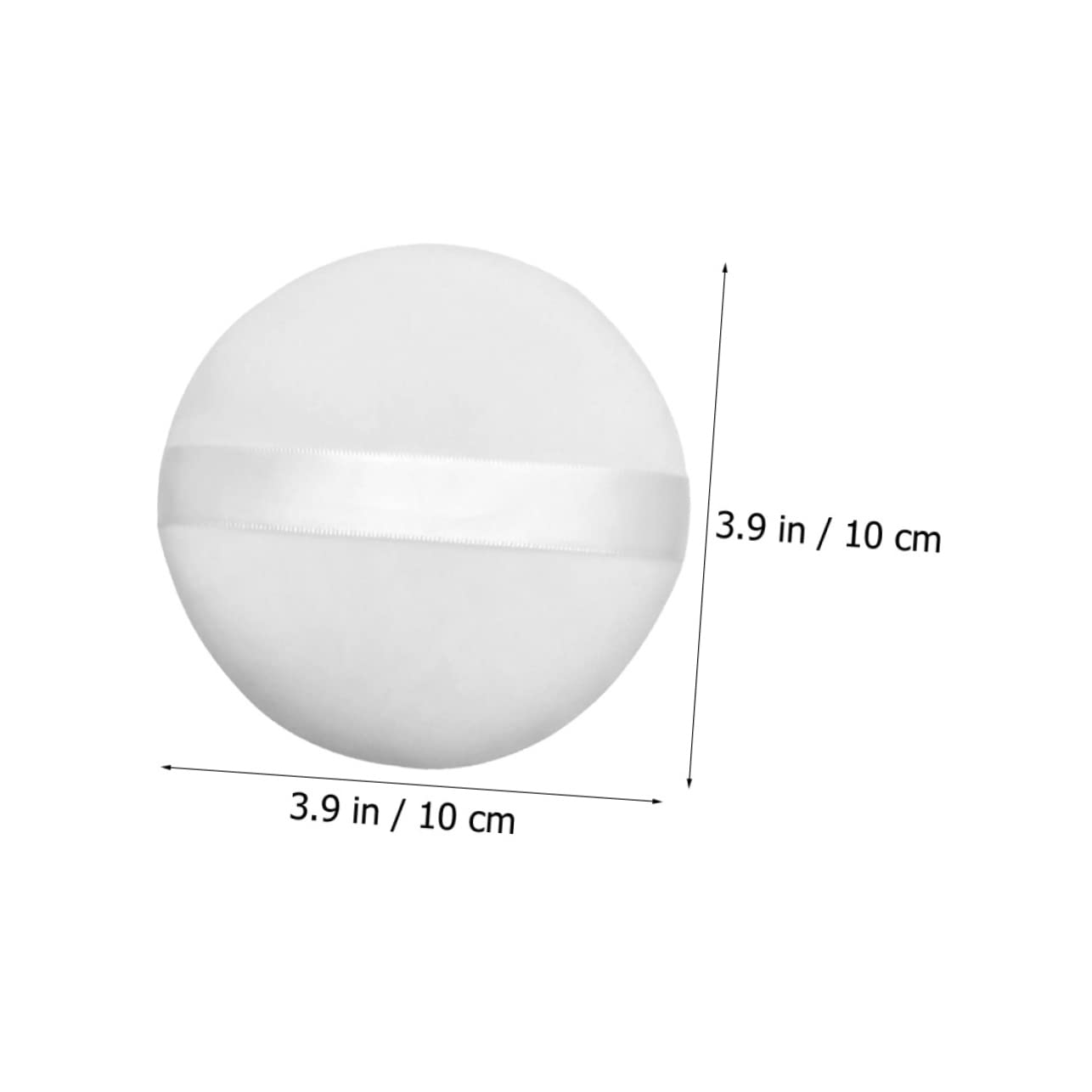 VICASKY 4pcs Large Soft Fluffy Makeup for Body Powder Washable Travel Beauty Tools