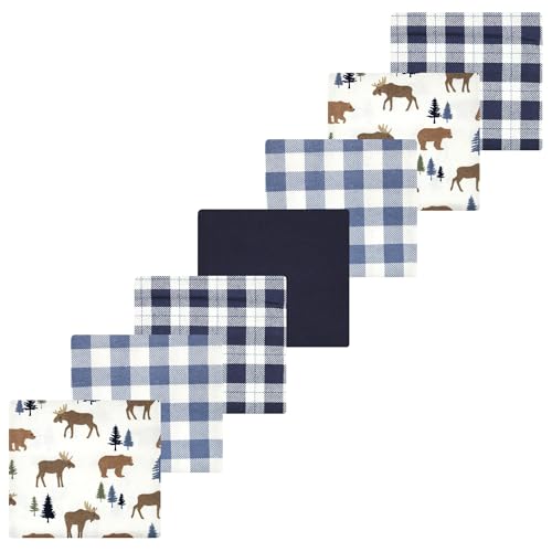 Image of Luvable Friends Little Treasure Flannel Receiving Blankets 7pk