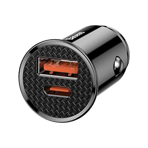 Image of Baseus Car Charger with Cigarette Lighter Extension Slot (30W U+C)