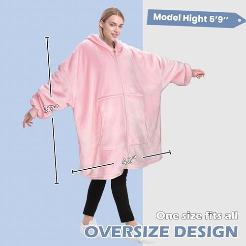 Catalonia Sherpa Wearable Blanket Hoodie – Oversized Microfleece & Sherpa — view 4