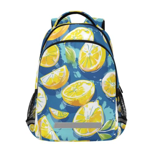 Cartable enfant citron rigolo sac d'école léger et spacieux idéal pour les cours et les voyages