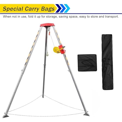 Treppiede di salvataggio di emergenza con gambe telescopiche, cintura di sicurezza e sistema di funi per operazioni di sollevamento e salvataggio in spazi ristretti - Attrezzatura di salvataggio dure