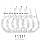 Hicello 5PCS Grill Igniter Wire Kit & Ceramic Electrode Replacement Parts Igniter for Gas Grill, BBQ Igniter, Grill Igniters Compatible with Aussie Gas Grill, BBQ Grillware (5 Pack with Nuts)