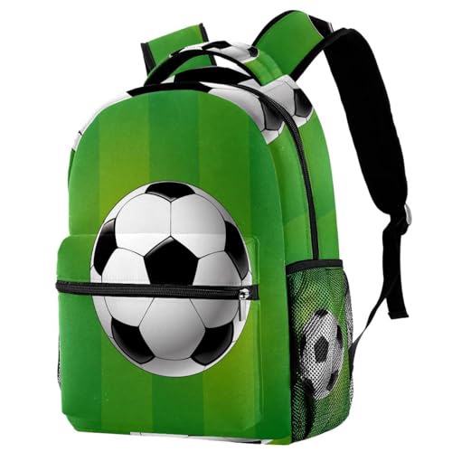 Sac à dos d'école football multicolore pour le collège