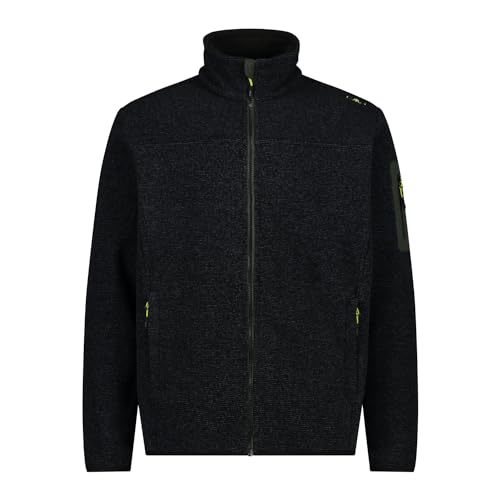 CMP - Herrenjacke, Schwarz-Ölgrün, 54