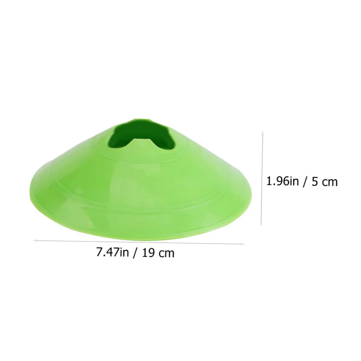 Yardwe 10PCS Football Training Cones Obstacle Markers for Soccer Basketball Drills Durable and Markers for Sports Training Material