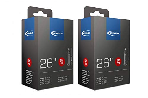 Schwalbe SV13 wąż wewnętrzny, czarny, 66 cali x 1,5 – 2,5 (40 mm Presta Valve), 2 sztuki