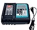 Price comparison product image Replacement Makita DC18RC Fast Charger14.4V-18V 3A Fast Charger Compatible with Makita BL1830 BL1840 BL1850 BL1430 BL1440 BL1450 Li-Ion Battery with LED Screen USB Port (UK Plug)
