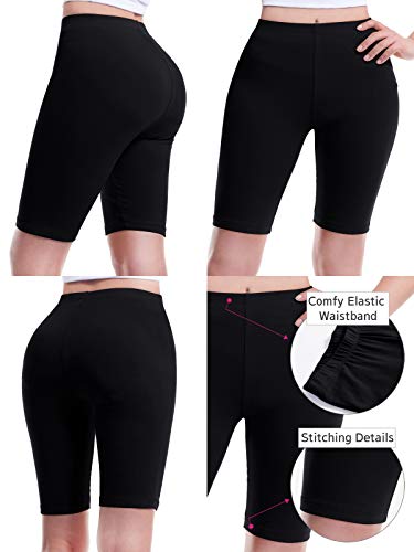 Design by Olivia Women's Basic High Waisted Active Yoga Soft Biker Shorts4