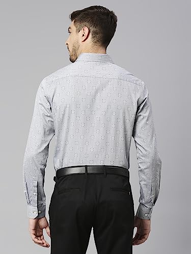 Image of Thomas Scott Men's Cotton Slim Fit 100% Formal Shirt with Spread Collar and Full Sleeves