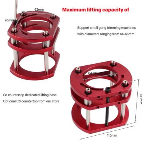 Porte-outil de levage pour routeur avec serrage à 4 mâchoires stable - 5