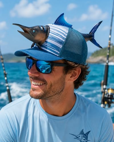Image of 3D Animal Trucker Hat, Funny Novelty Mesh Snapback Cap for Men & Women