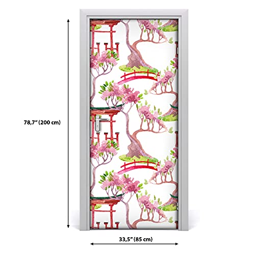 Autocollant de porte imperméable 85x200cm pour décoration murale - 3