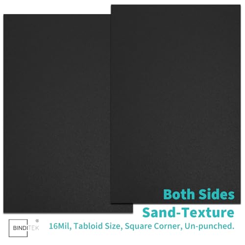 Image of Binditek 16 Mil Sand-Textured Binding Covers, 11 x 17 Inches, Navy, 50 Pack